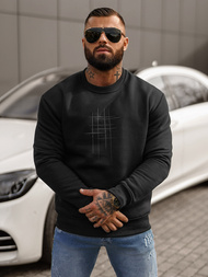 Juodas vyriškas džemperis OZONEE JS/8B1361/3