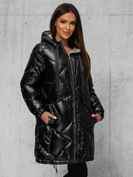 Juoda moteriška striukė OZONEE JS/5M3189/392Z