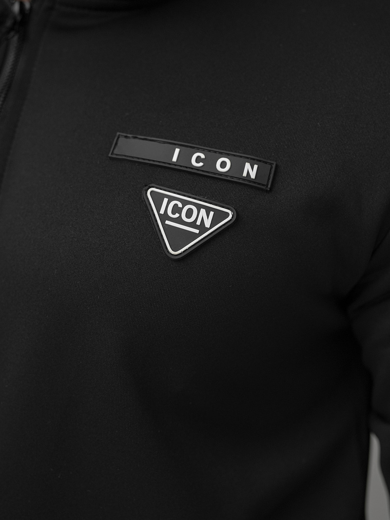 Juodas vyriškas sportinis kostiumas OZONEE O/LN11760