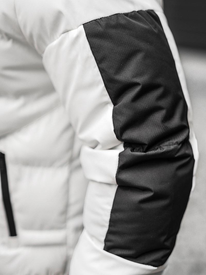 Balta vyriška žieminė striukė OZONEE O/M798