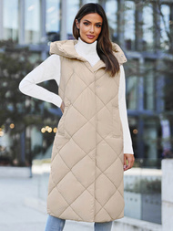 Smėlinis moteriška liemenė OZONEE JS/5M3165/62