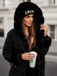 Juoda moteriška striukė OZONEE JS/5M3156/392Z