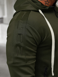 Rusvai žalsva vyriškas sportinis kostiumas OZONEE O/LN11760