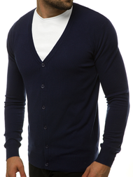 Tamsiai mėlynas vyriškas megztinis OZONEE TMK/YY06/16