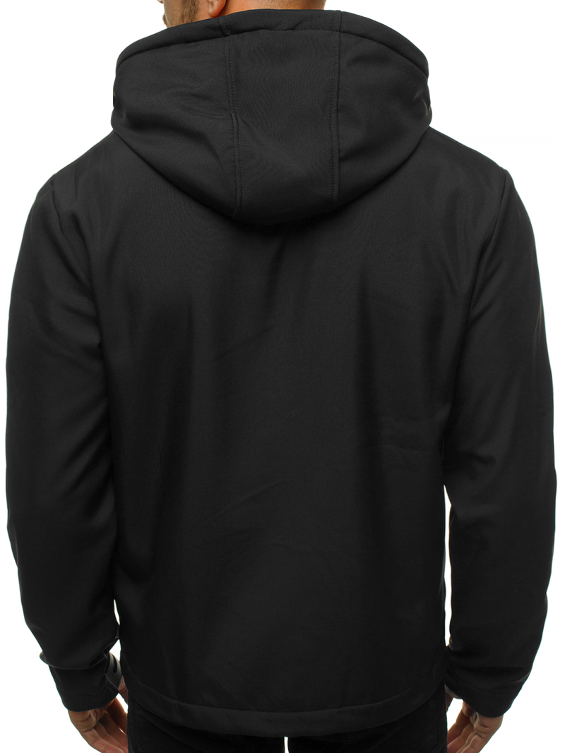 Juoda vyriška softshelte striukė OZONEE JS/KS2194