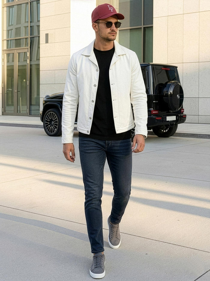 Tamsiai-mėlyni vyriški džinsai OZONEE O/JK2895AZ