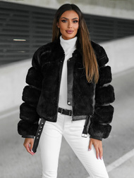 Juoda moteriška striukė OZONEE JS/11Z8080Z