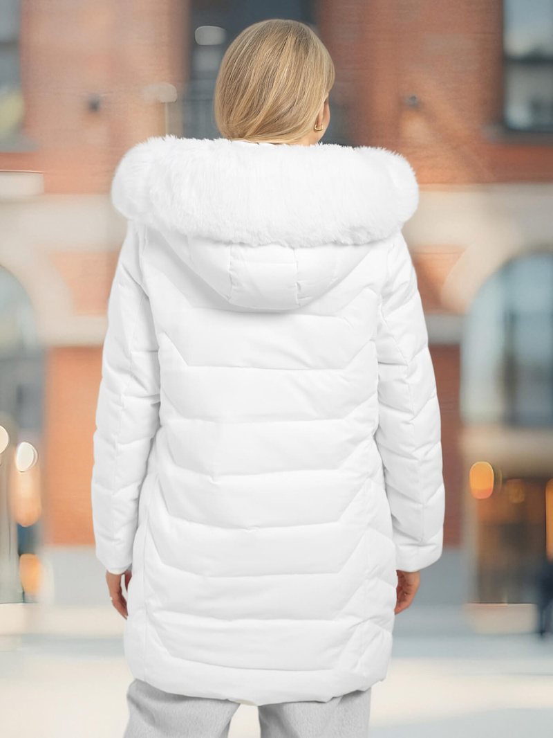 Baltas moteriška striukė OZONEE JS/16M9121/281Z