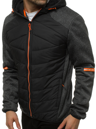 Juoda vyriška striukė OZONEE JS/KS2157