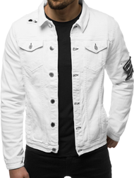 Balta vyriška džinso striukė OZONEE G/602