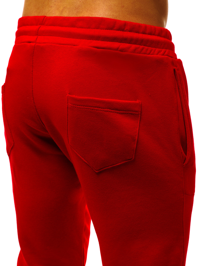 Raudonos vyriškos sportinės kelnės OZONEE G/11129
