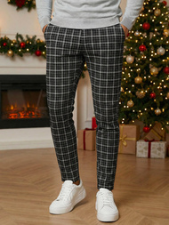 Juodos vyriškos chino kelnės OZONEE DJ/5515Z