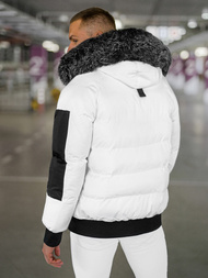 Balta vyriška žieminė striukė OZONEE O/M798Z