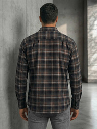 Granatinė vyriški marškiniai OZONEE V/V177Z