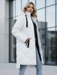 Baltas moteriška striukė OZONEE JS/5M3168/281Z