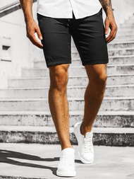 Juodi vyriški chino šortai OZONEE DJ/1001