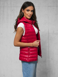 Raudona moteriška liemenė OZONEE JS/16M9138/270