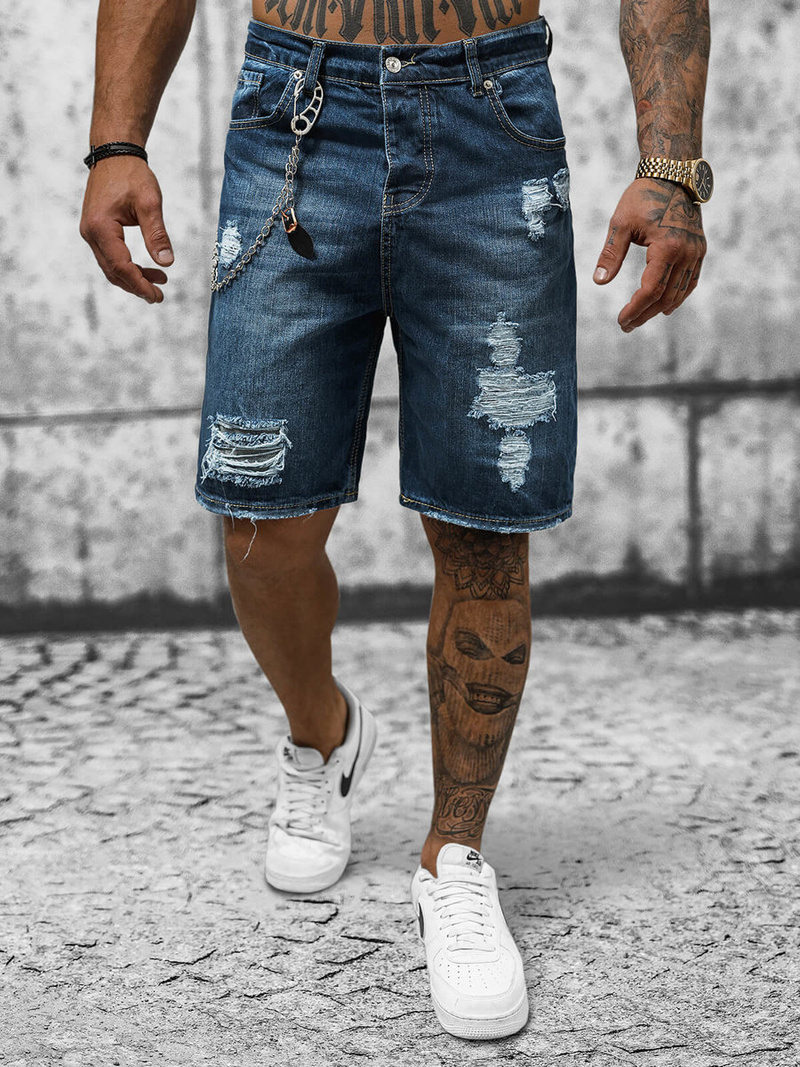 Tamsiai-mėlyni vyriški šortai OZONEE DP/174