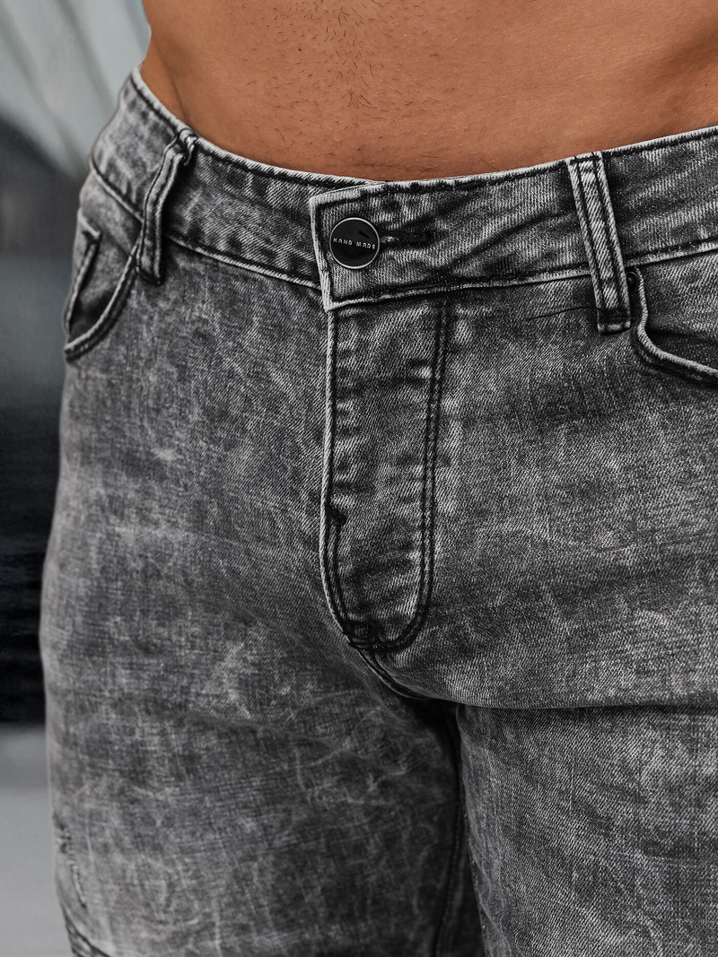 Juodai vyriški džinsai OZONEE NB/MP0069NZ