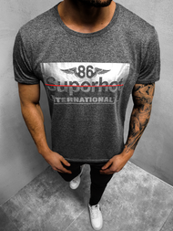 Juodi vyriški marškinėliai OZONEE JS/KS2056Z