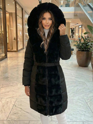 Juoda moteriška striukė OZONEE JS/5M3158/392Z