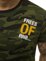 Žali vyriški marškinėliai OZONEE JS/SS10978