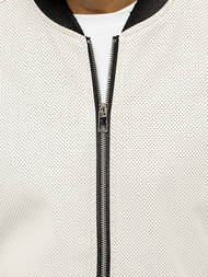 Baltas vyriška bomber striukė OZONEE N/7110/8