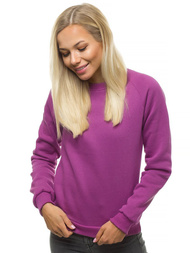 Tamsiai violetinė moteriškas džemperis su gobtuvu OZONEE O/12103