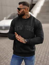 Juodas vyriškas džemperis OZONEE JS/8B1362/3