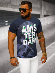 Granatinis vyriški marškinėliai OZONEE O/T128/25