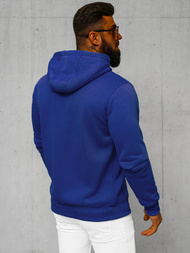 Kobaltinis džemperis su gobtuvu OZONEE JS/2008Z