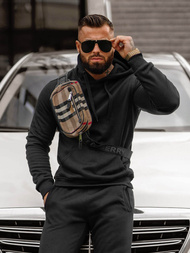 Juodas vyriškas sportinis kostiumas OZONEE JS/68C10381/3Z