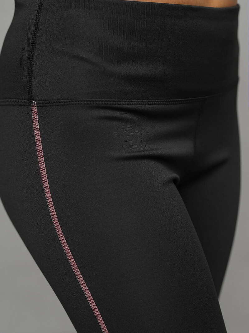 Juodas moteriškas sportinis dviejų dalių kostiumas OZONEE O/XL012/1Z