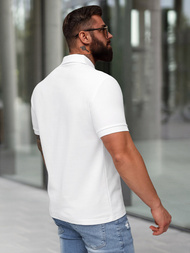 Balta vyriški polo marškinėliai OZONEE NB/MT3142