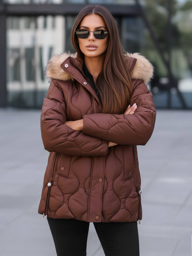 Šokoladas moteriška striukė OZONEE JS/5M3226/158Z