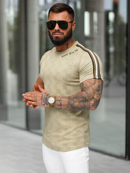 Smėlinė vyriški marškinėliai OZONEE O/QS11621