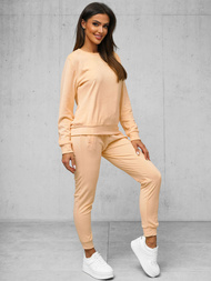 Lašiša žalsvos moteriškas veliūrinis sportinis kostiumas OZONEE O/8C1173/150Z