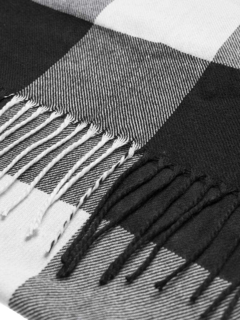 Juodai-baltas vyriškas šalikas OZONEE JS/YW08046/1