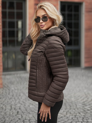 Rudai-pilka moteriška striukė OZONEE JS/11Z8228Z