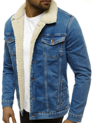 Šviesiai-mėlyna vyriška džinso striukė OZONEE BN/5938