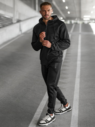 Juodas vyriškas sportinis kostiumas OZONEE JS/8C1967/3