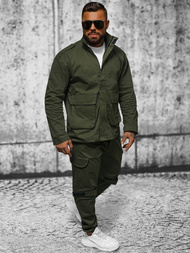 Rusvai žalsva vyriška striukė OZONEE O/G3035