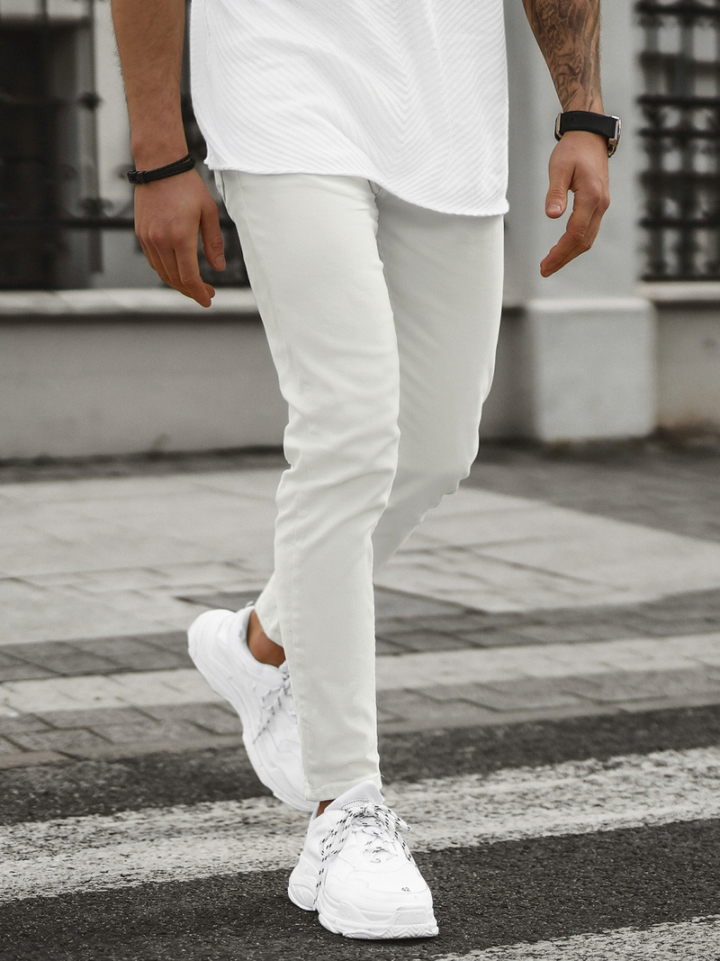 Pieno spalva vyriški džinsai OZONEE E/5171/01