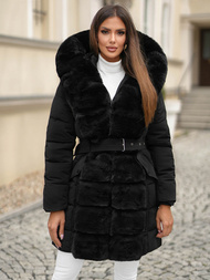 Juoda moteriška striukė OZONEE JS/11Z8096Z