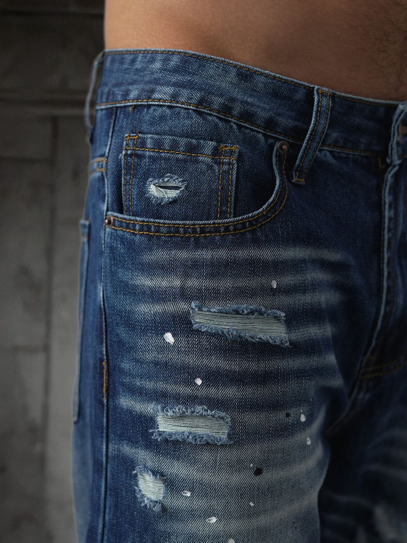 Mėlyni vyriški džinsai OZONEE O/KK2885