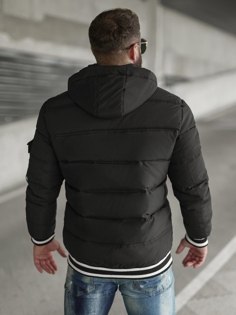 Juoda vyriška striukė OZONEE JS/57M7501/392Z