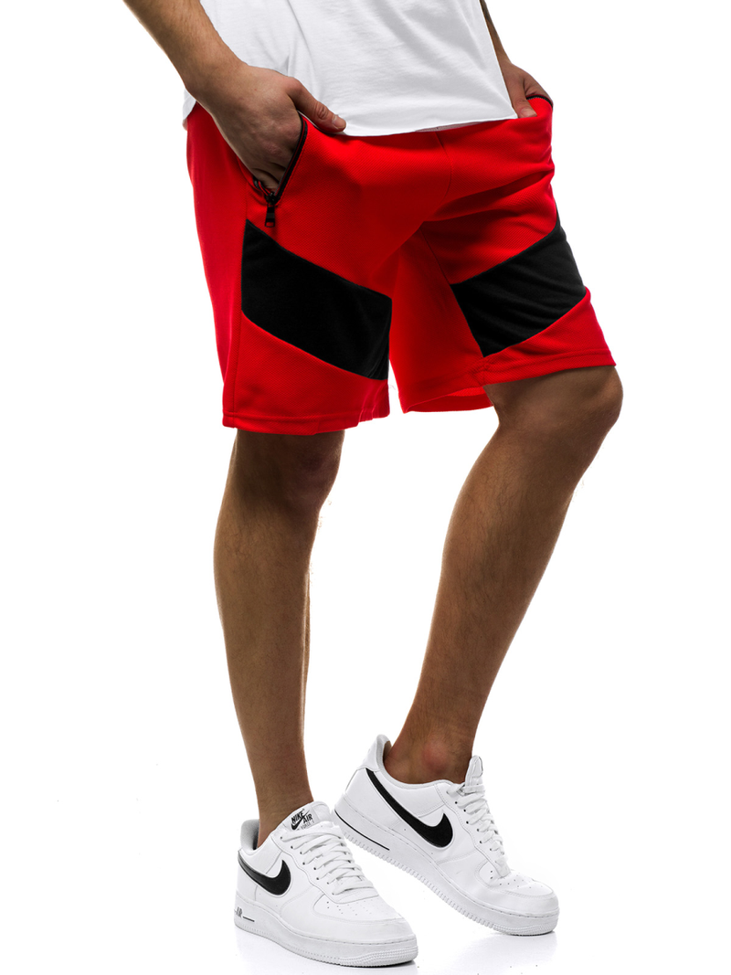 Raudoni vyriški šortai OZONEE JS/KS2515