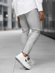  Pilkos vyriškos chino kelnės OZONEE DJ/5505Z