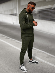 Rusvai žalsva vyriškas sportinis kostiumas OZONEE O/LN11760