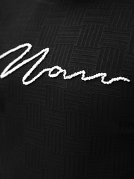 Juodi vyriški marškinėliai OZONEE O/QS11628